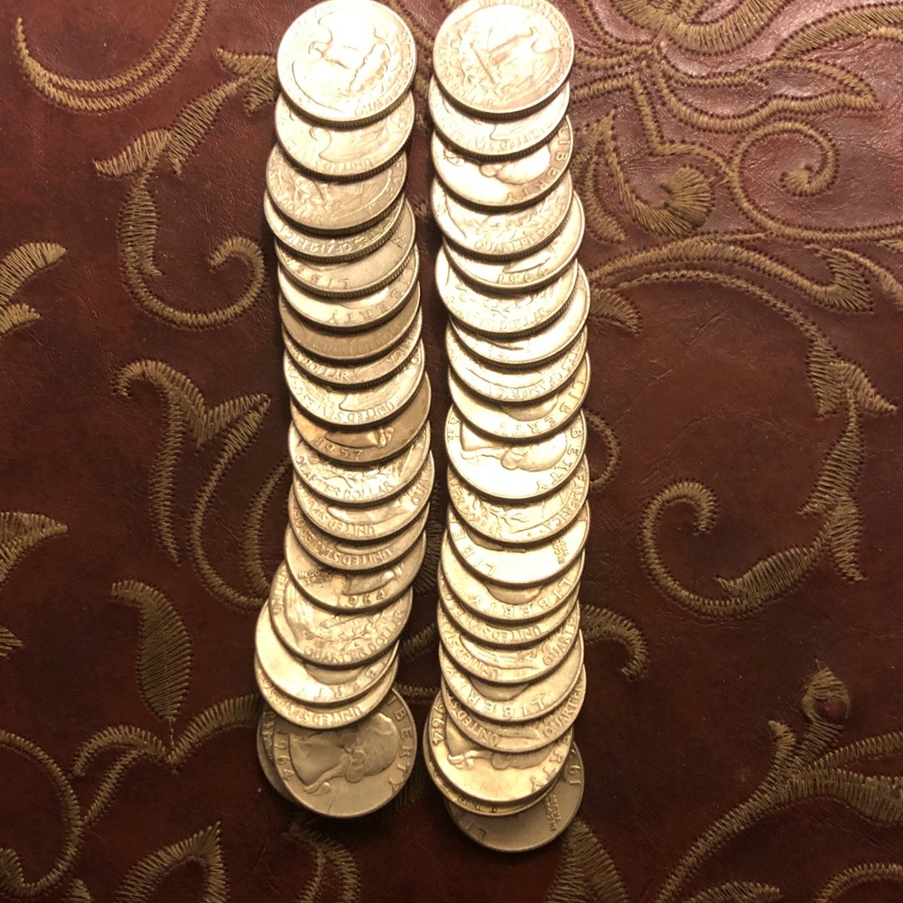 Silver quarters 40 coins 90% silver